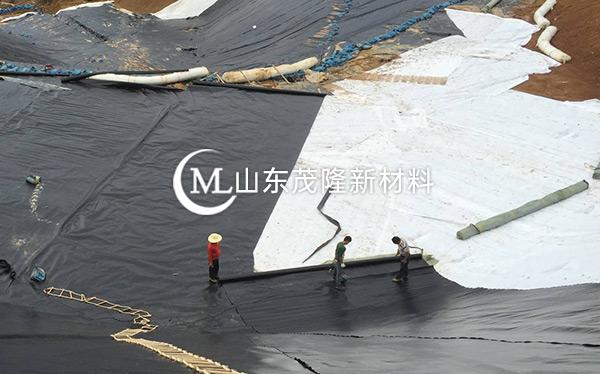《菏澤曹縣垃圾發(fā)電廠》土工布、土工膜施工